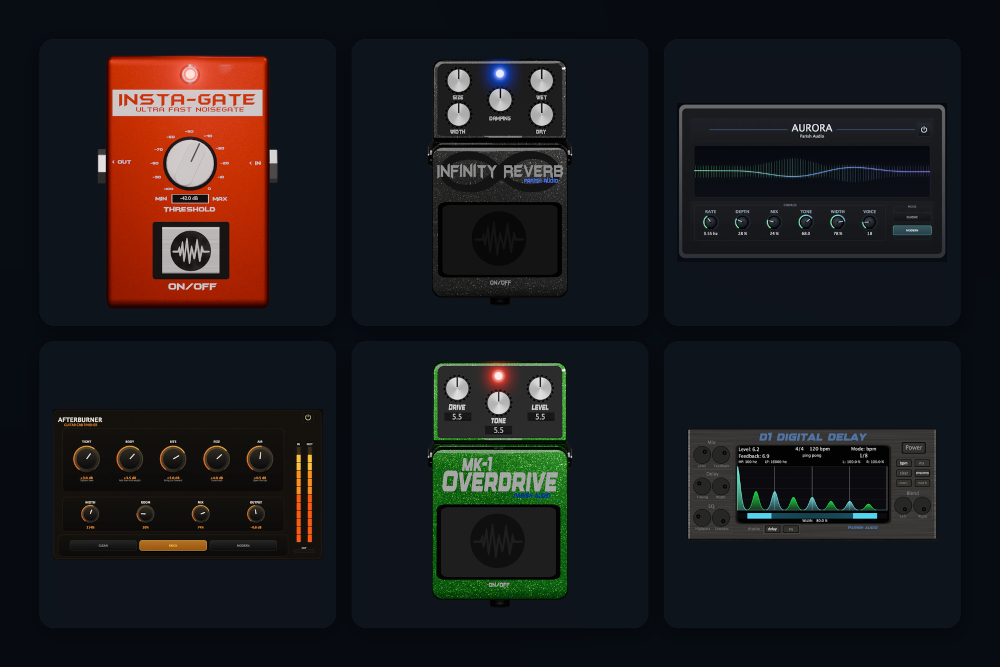 Parish Audio Guitar Essentials bundle featuring six guitar effects plugins